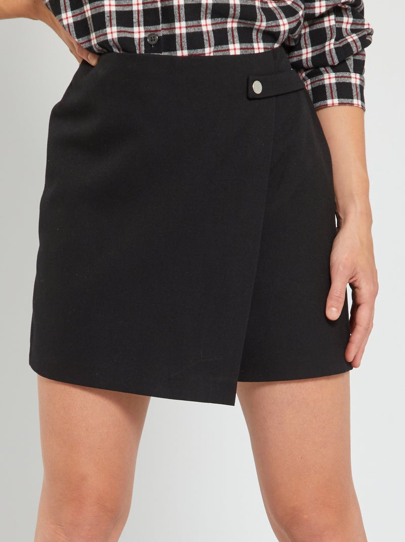 Jupe short noir - Kiabi
