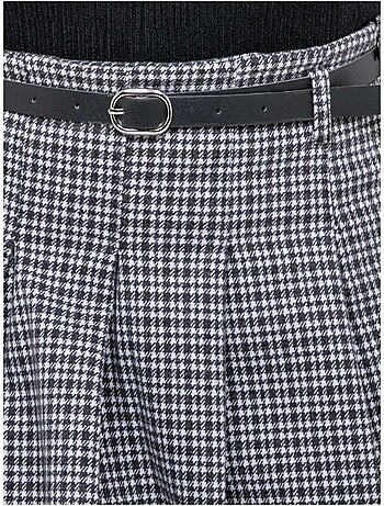 Jupe-short plissée à carreaux XOMELLE