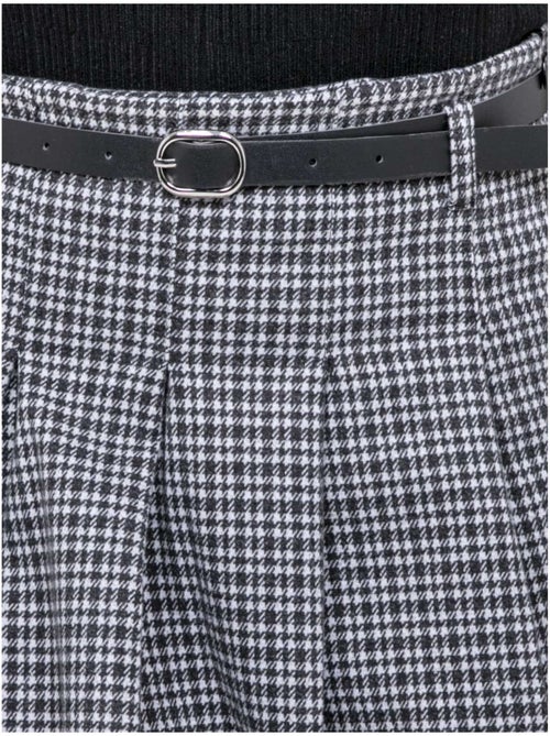 Jupe-short plissée à carreaux XOMELLE - Kiabi