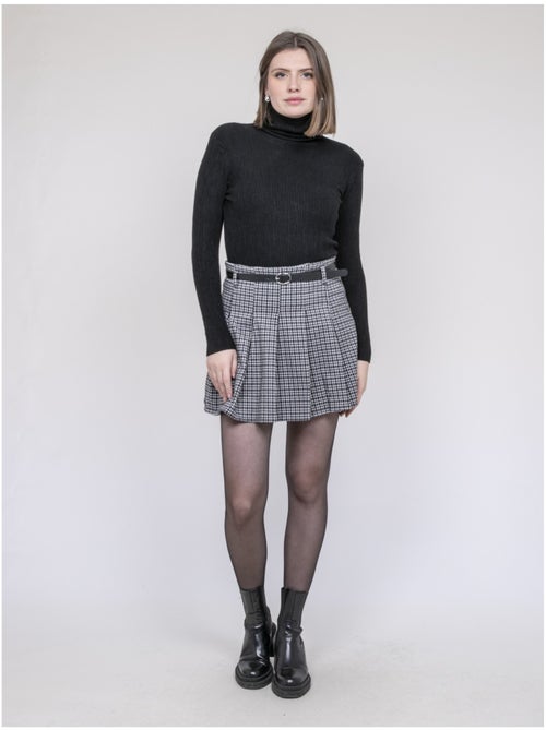 Jupe-short plissée à carreaux XOMELLE - Kiabi