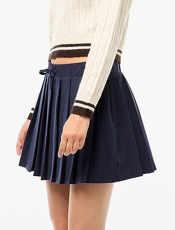 Jupe short plissée
