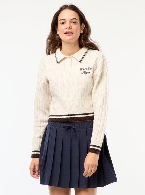 Jupe short plissée - Kiabi