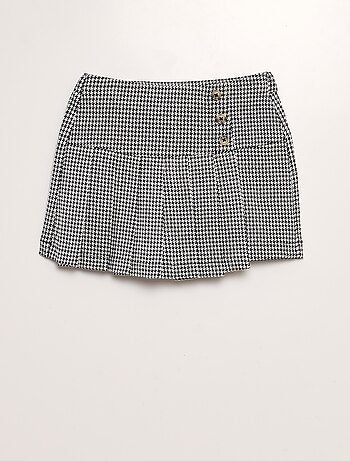 Jupe short plissée en jersey