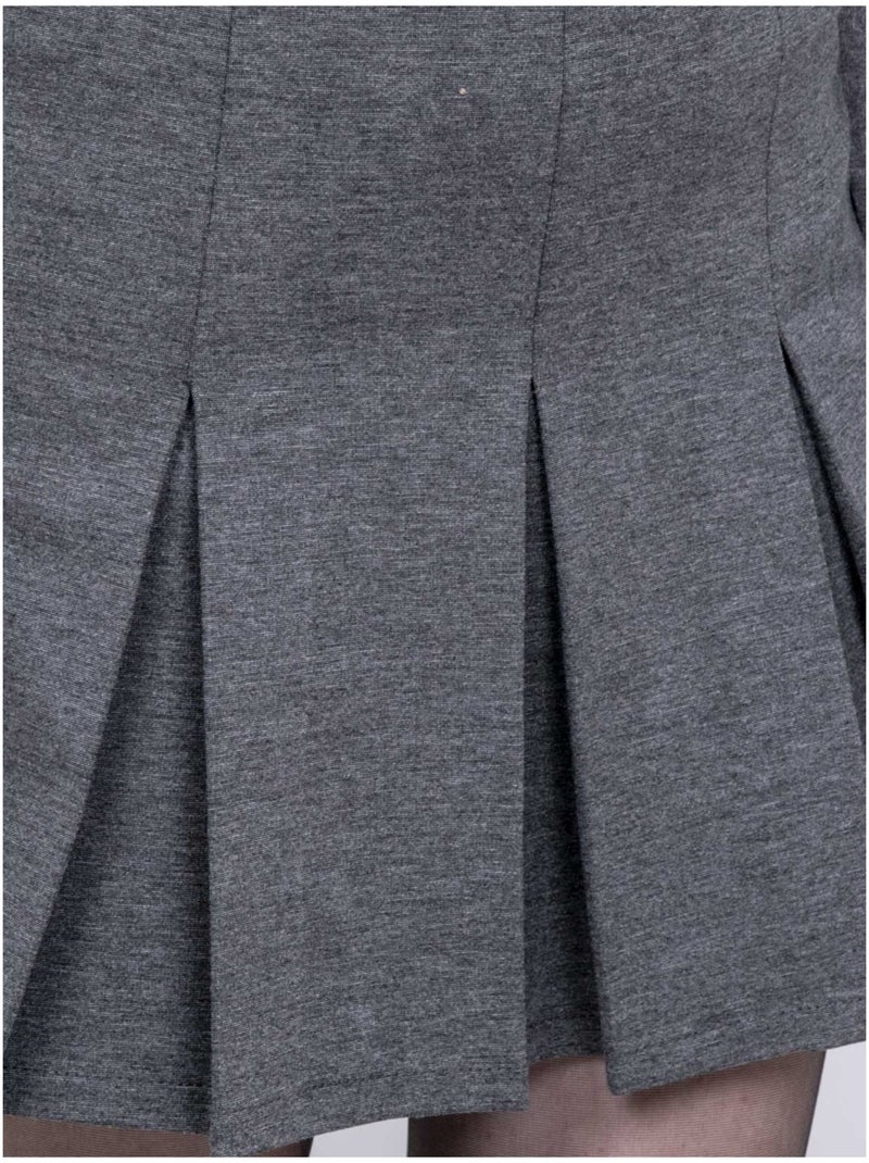 Jupe-short plissée xiamo Gris - Kiabi
