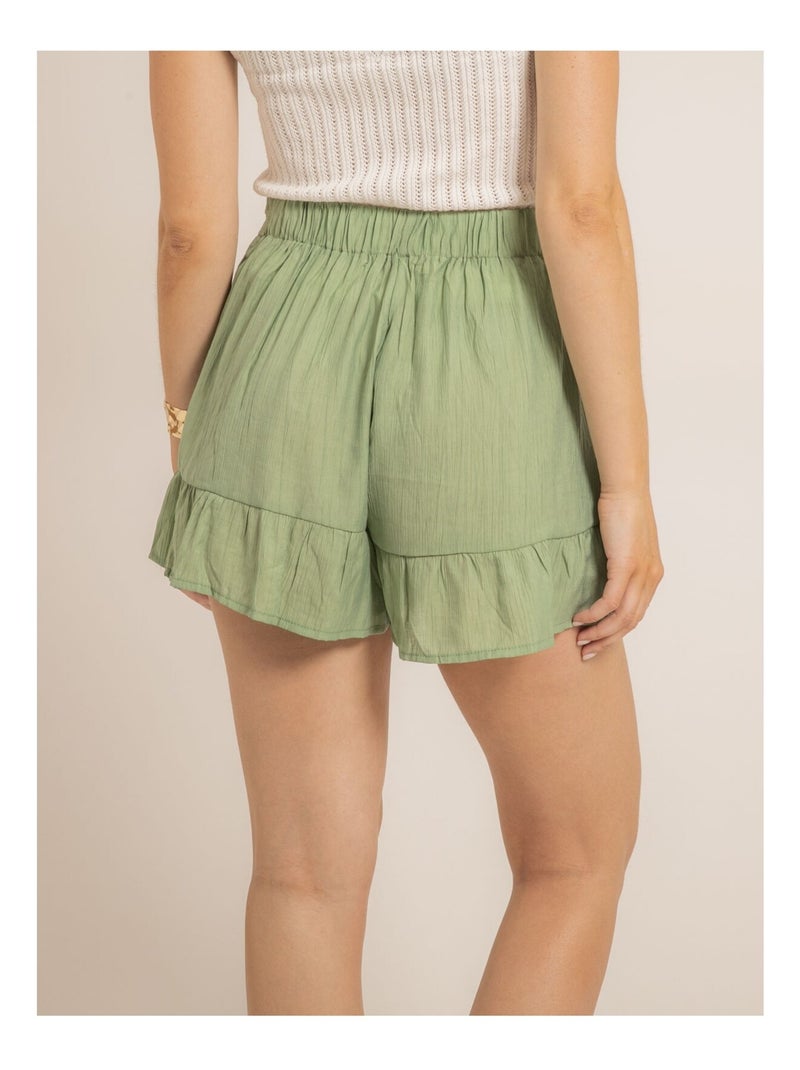 Jupe-short portefeuille XABERI Vert - Kiabi