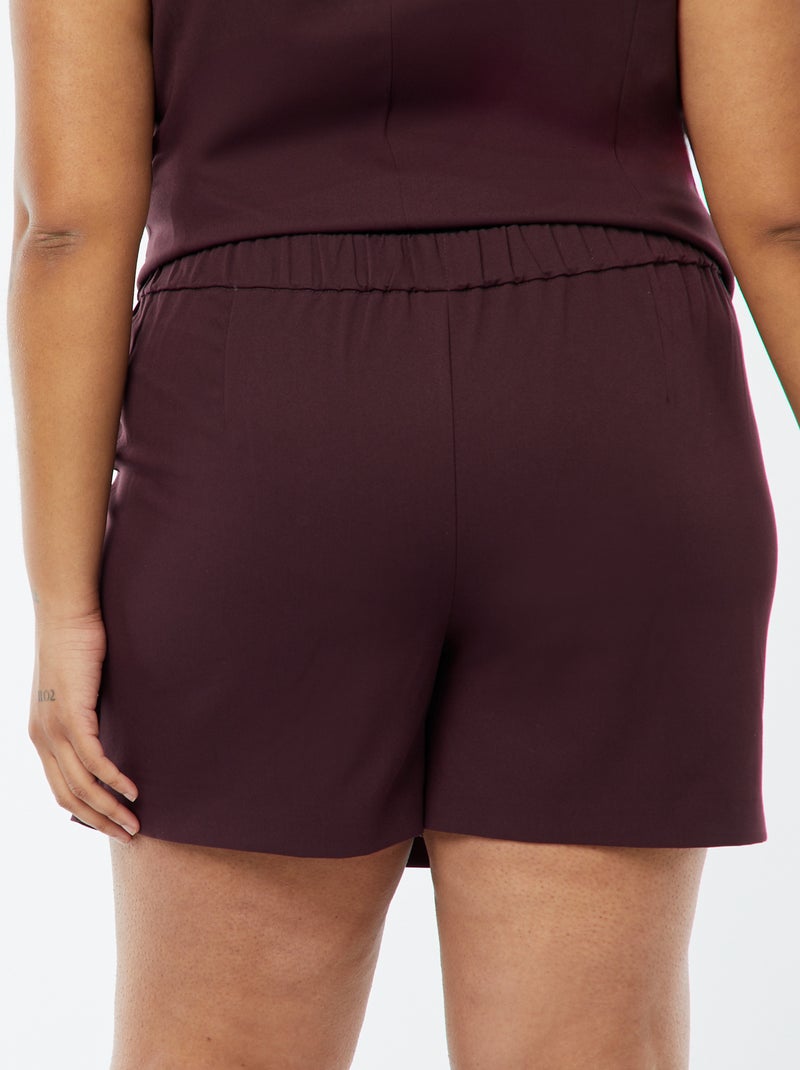Jupe short taille haute Violet - Kiabi
