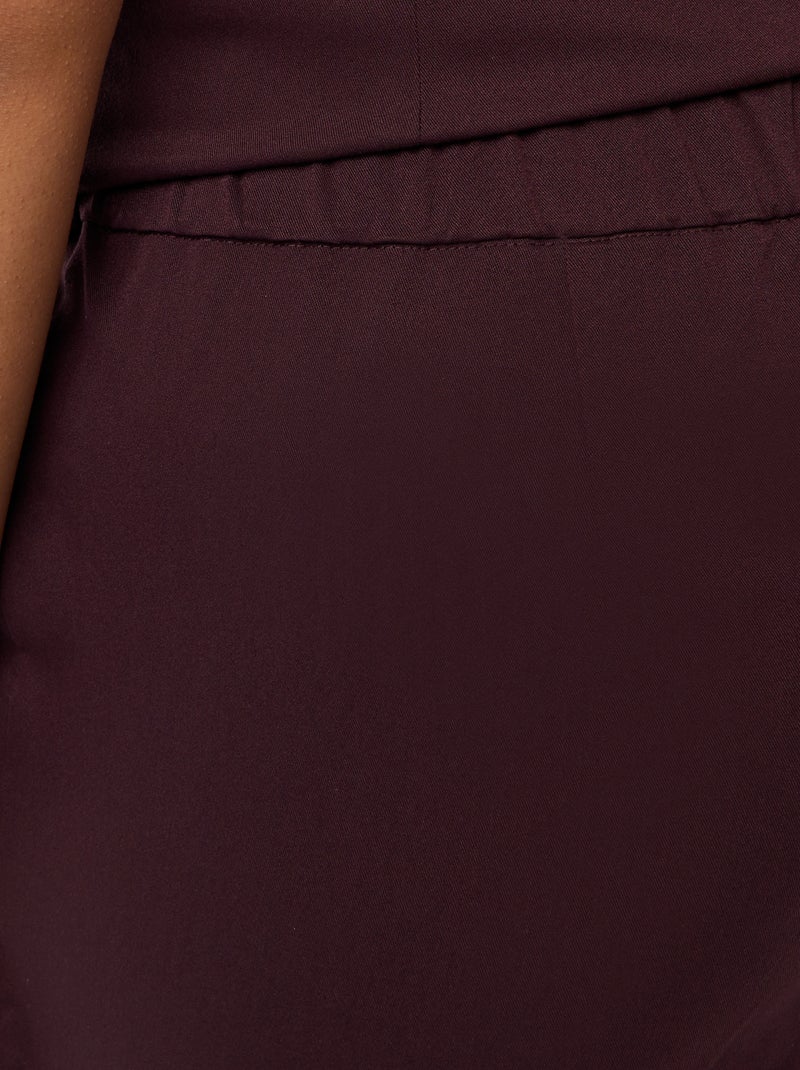 Jupe short taille haute Violet - Kiabi