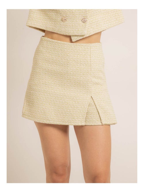 Jupe-short tweed XEVINE - Kiabi