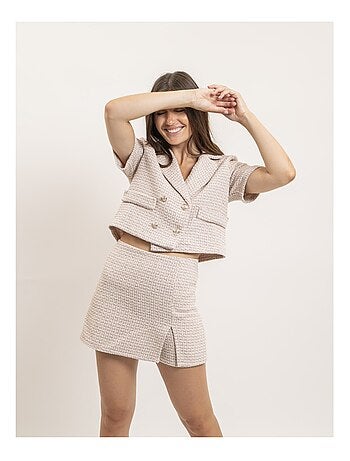 Jupe-short tweed XEVINE