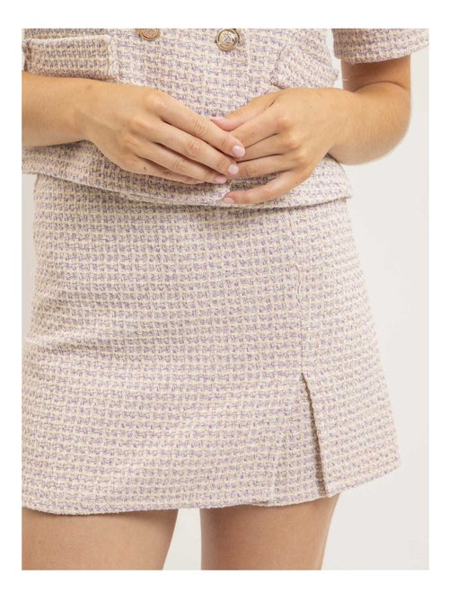 Jupe-short tweed XEVINE - Kiabi