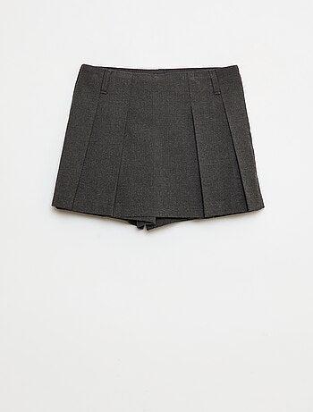 Jupe-short à carreaux