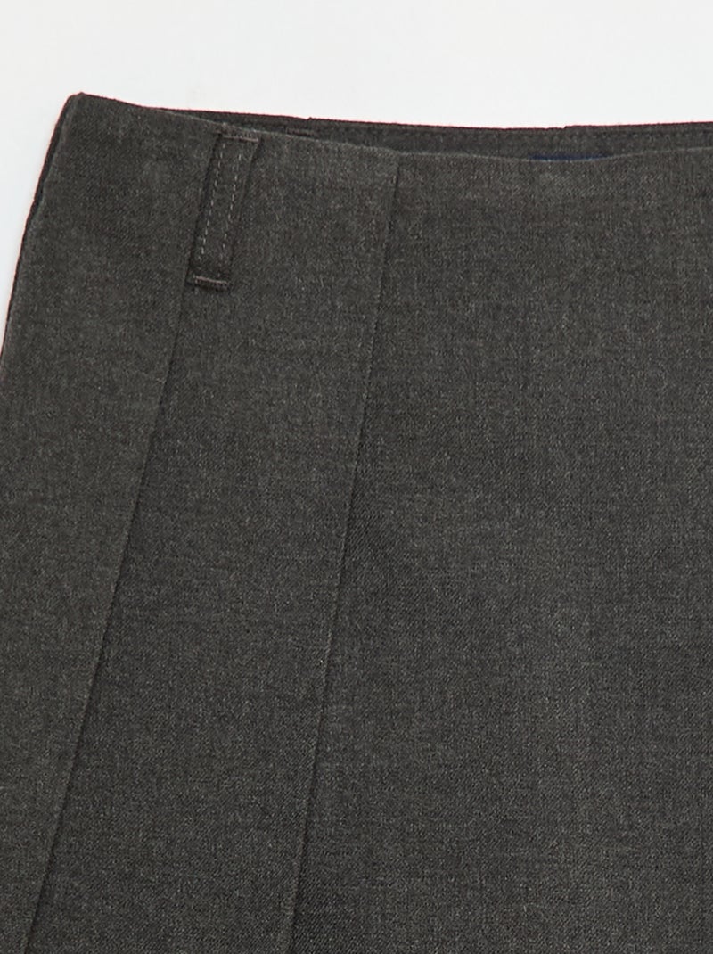 Jupe-short uni Gris - Kiabi