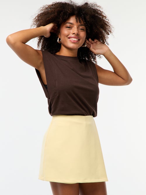 Jupe short uni - Kiabi
