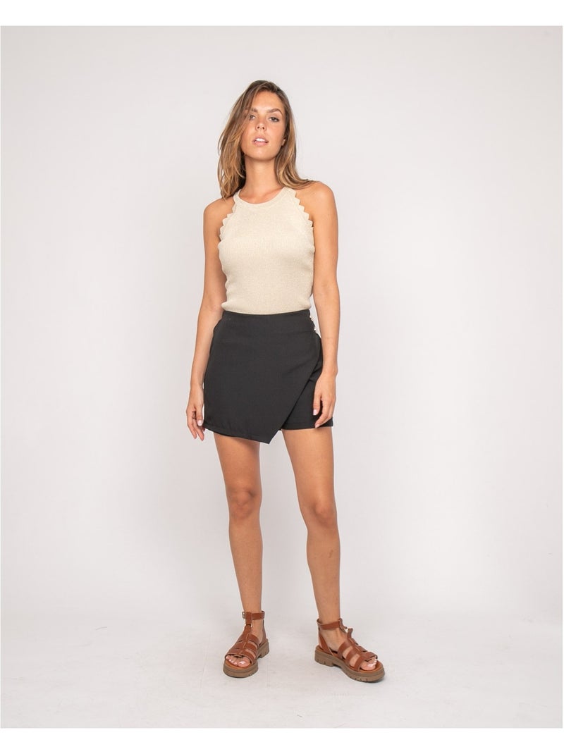 Jupe short XAPANA Noir - Kiabi