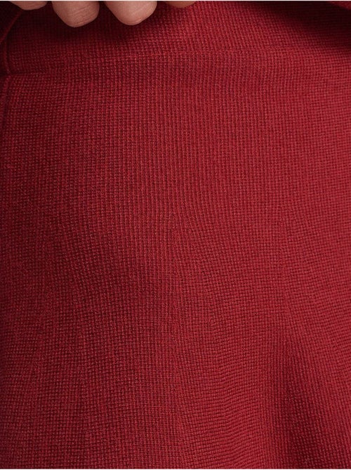 Jupe Skater Courte En Maille Côtelée, Taille Moyenne - Kiabi