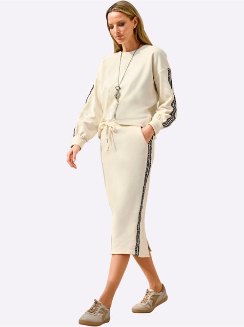 Jupe Sweat Ceinture élastique, Coulisse Et Lien à Nouer - Taille Standard - Helline - Kiabi