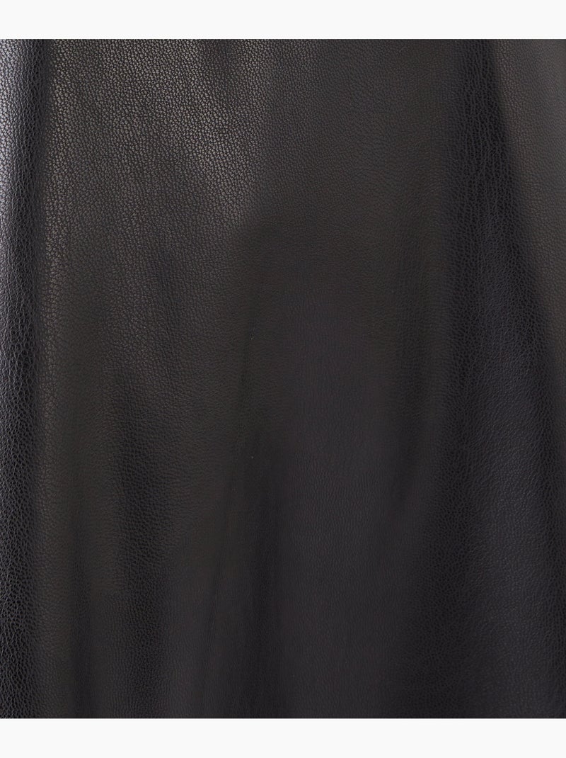 Jupe taille élastiquée enduite - damart Noir - Kiabi
