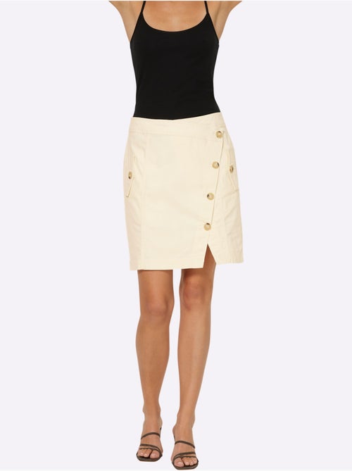 Jupe Tissée élasthanne - Taille Standard - Helline - Kiabi Jupe Tissée élasthanne - Taille Standard - Helline - Kiabi