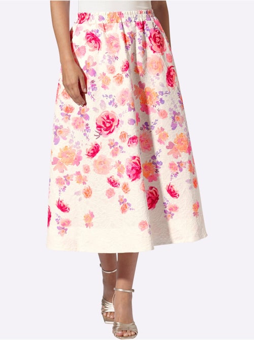Jupe Tissée Imprimé Floral - Taille Standard - Helline - Kiabi Jupe Tissée Imprimé Floral - Taille Standard - Helline - Kiabi