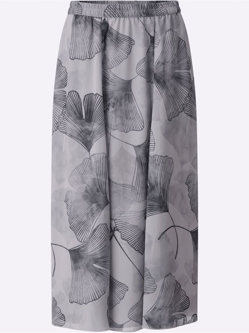 Jupe Tissée Polyester Recyclé - Taille Standard - Helline Gris clair - Kiabi