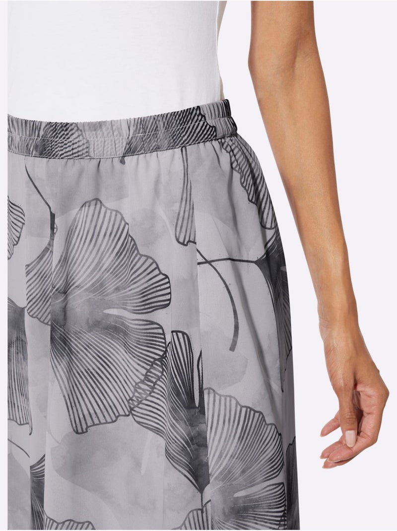Jupe Tissée Polyester Recyclé - Taille Standard - Helline Gris clair - Kiabi