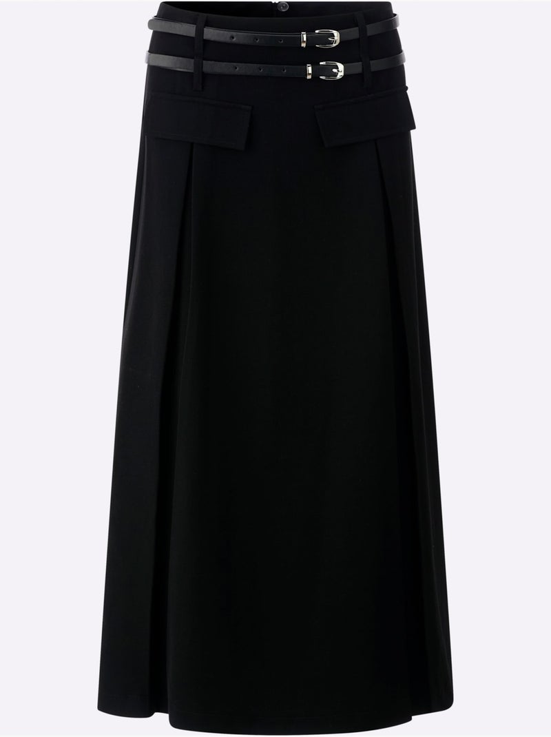 Jupe Tissée Qualité Tissée - Taille Standard - Helline Noir - Kiabi