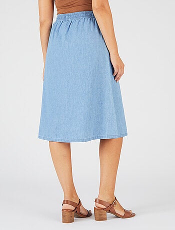 Jupe tissu chambray - Damart