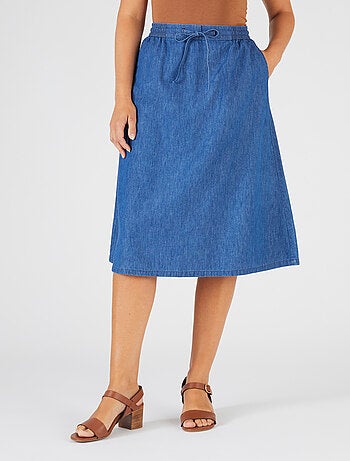 Jupe tissu chambray - Damart