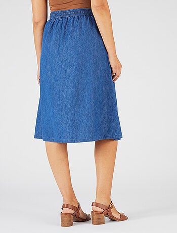 Jupe tissu chambray - Damart