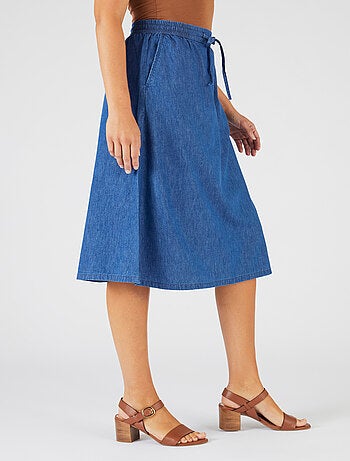 Jupe tissu chambray - Damart