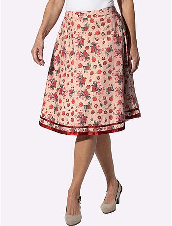 Jupe Traditionnelle Ceinture élastique Au Dos - Taille Standard - Moda Vilona
