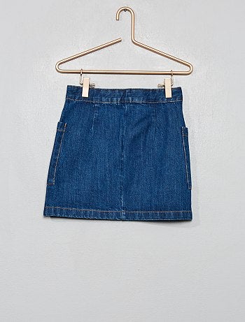Jupe trapèze en jean