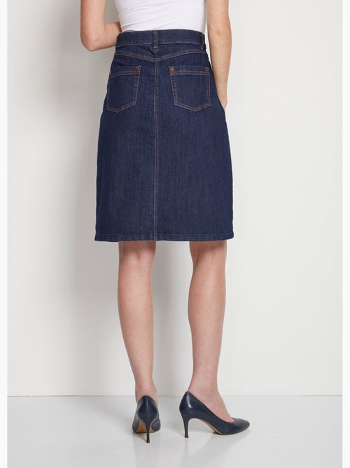 Jupe trapèze en jean stretch - Afibel - Kiabi