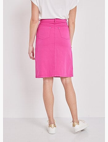 Jupe trapèze mi longue 5 poches