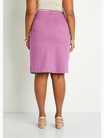 Jupe trapèze mi longue 5 poches