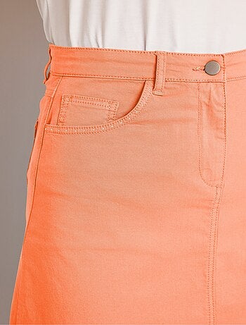 Jupe trapèze mi longue 5 poches