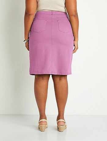 Jupe trapèze mi longue 5 poches