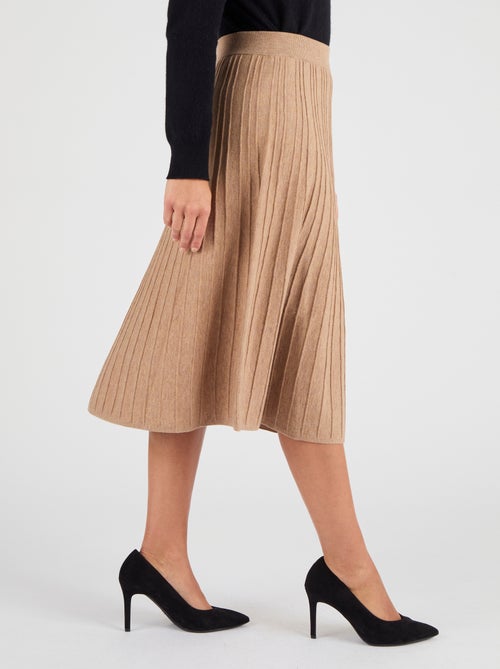Jupe tricot nervuré Thermolactyl - Damart - Kiabi