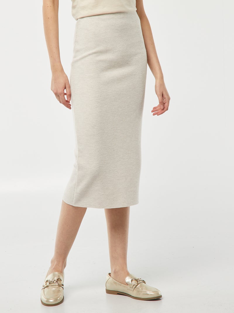 Jupe tube BEIGE - Kiabi