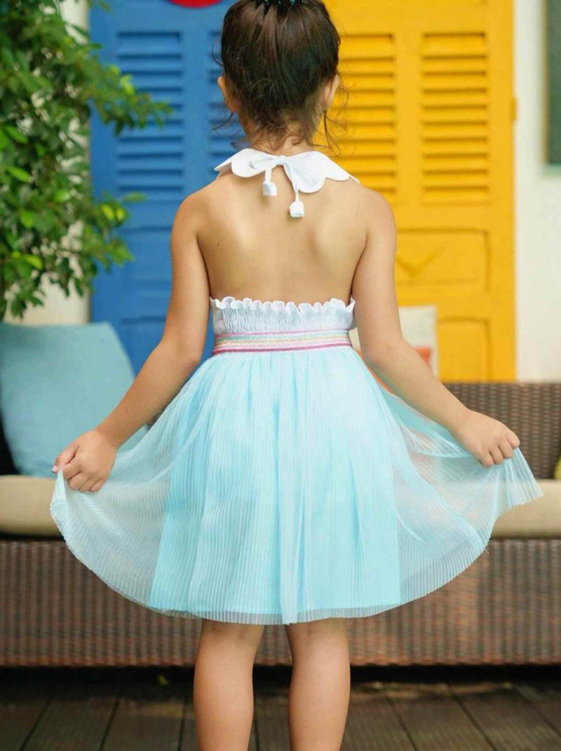 Jupe Tutu Été   Voile    CLOCHETTE - La Faute à Voltaire Bleu clair - Kiabi