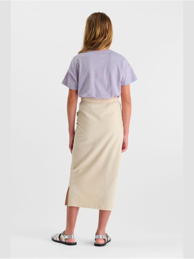 Jupe ULFGI droite 'Le Temps Des Cerises' Beige - Kiabi