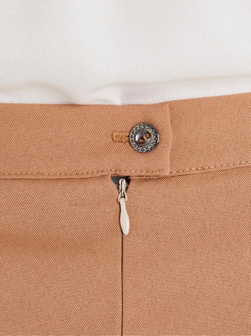 Jupe unie droite mi longue - Kiabi