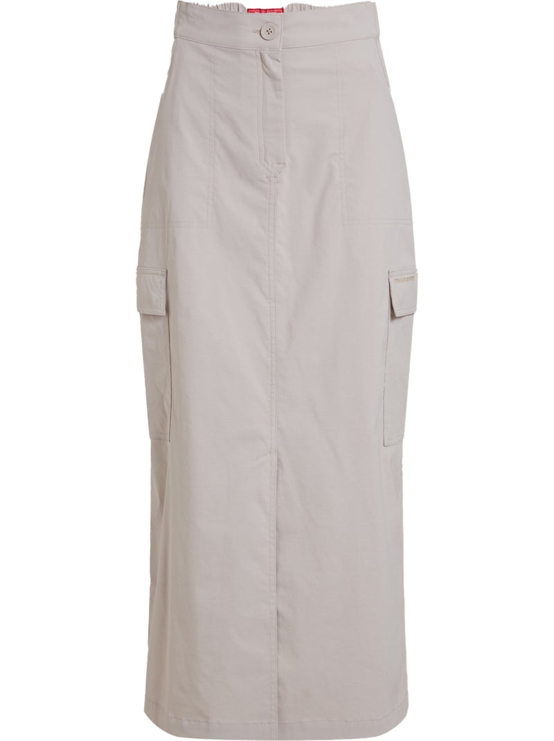 Jupe unie mi-longue à poches pro - craghoppers Blanc nacré - Kiabi