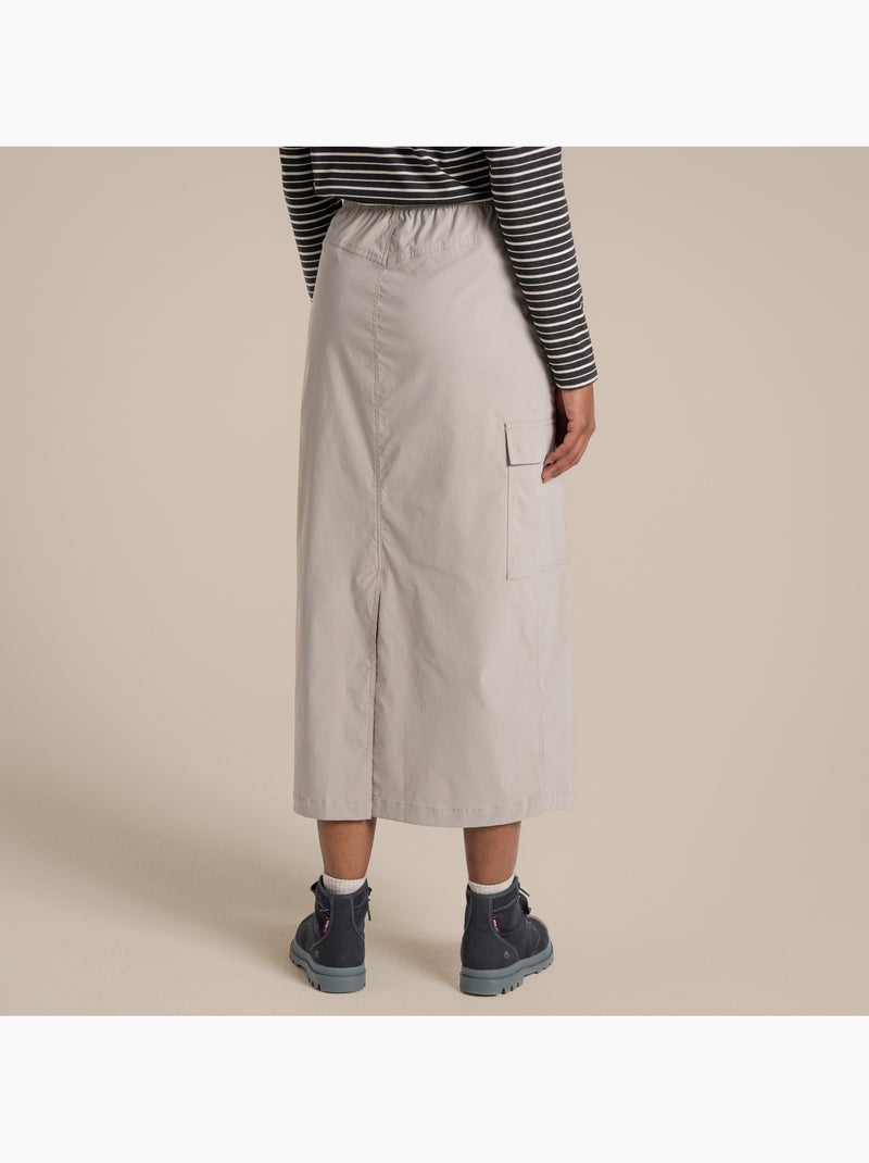 Jupe unie mi-longue à poches pro - craghoppers Blanc nacré - Kiabi