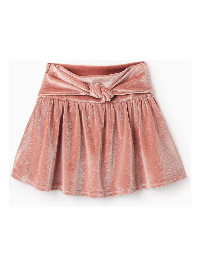 Jupe en velour rose best sale