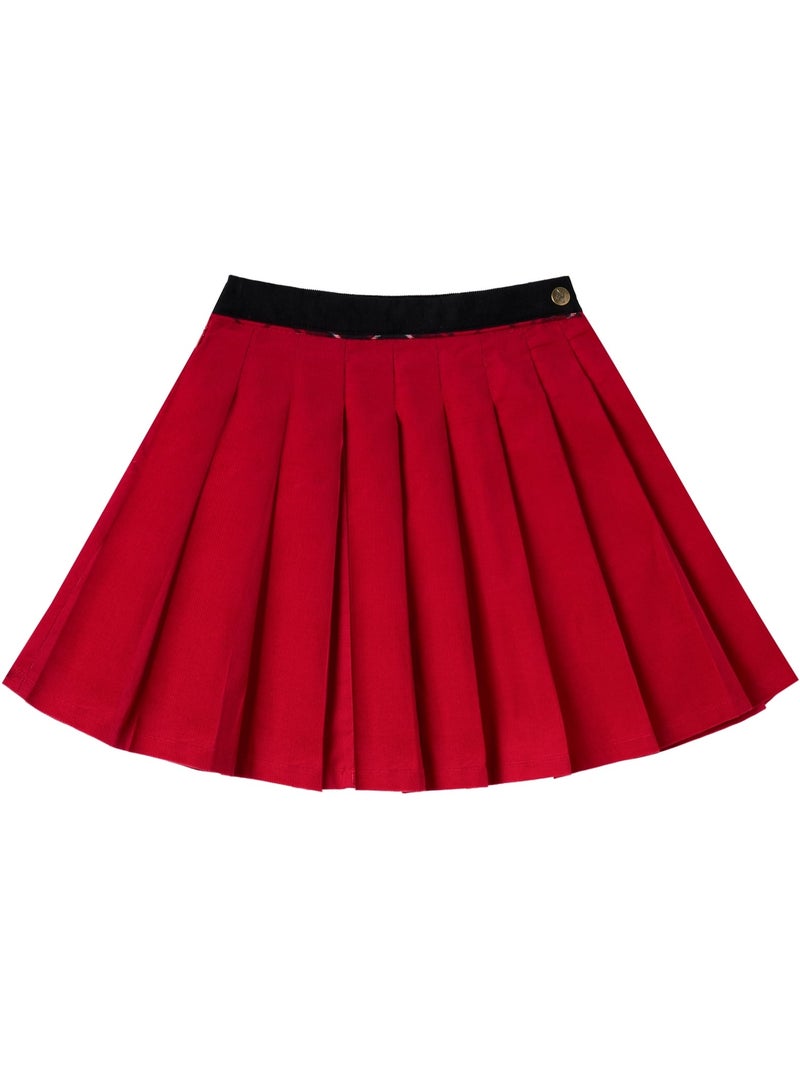 Jupe  Velours  Spéciale Noël  LONDON - La Faute à Voltaire Rouge - Kiabi