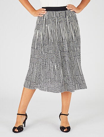 Jupe voile plissé irrégulier - Damart