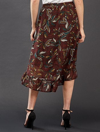 Jupe volantée asymétrique - Kiabi