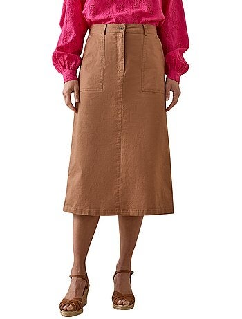 Jupes poches cargo avec lin - DAXON