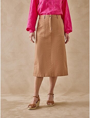 Jupes poches cargo avec lin - DAXON